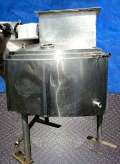 Dome-Top Sloped Bottom Jacketed Mix Tank-350 Gallon Not Specifie 
