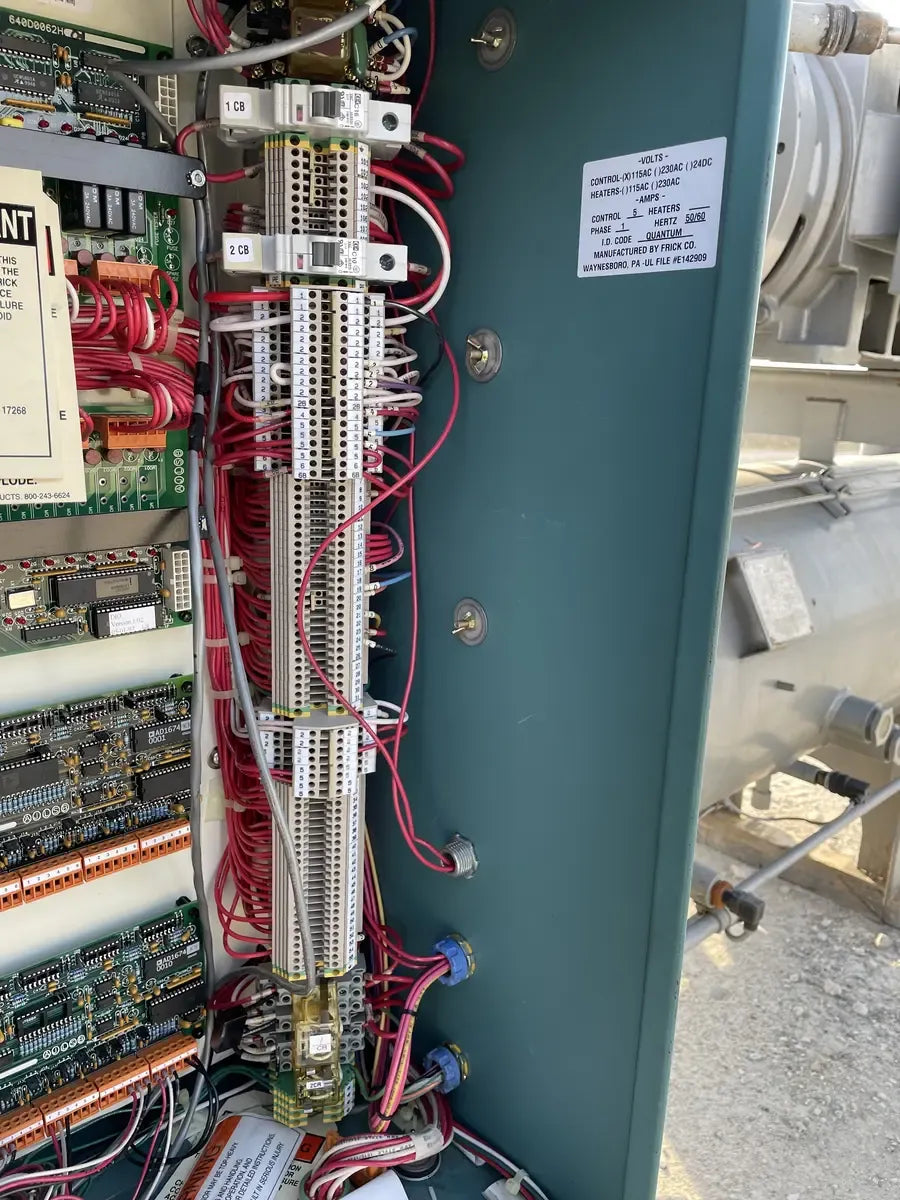 Vs Control Panel Frick RWF-134-E Rotary Screw Compressor Package (Frick SGC1918, 250 HP