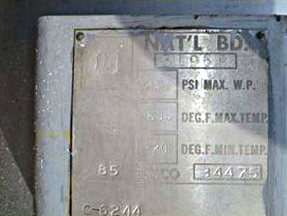 E.L. Nickell Ammonia Receiver Tank- 50 Gallon E.L. Nickell 