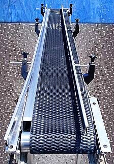 Elevated Stainless Steel Belt Conveyor Not Specified 