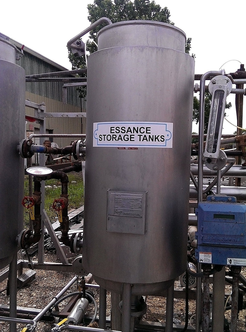 Essence Recovery Skid With Storage Tanks and Pumps Hebeler Corp. 