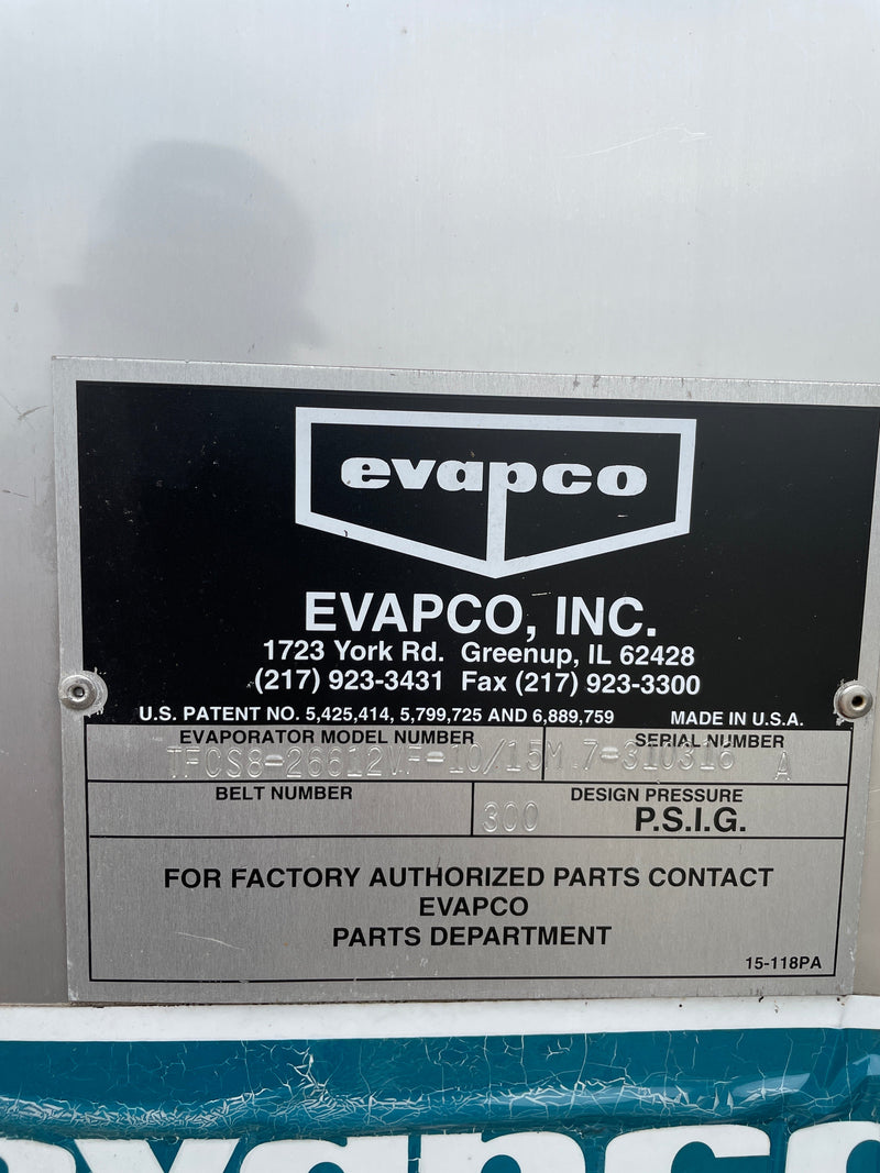 Evapco TFCS8-26612VF-10/15 Ammonia Evaporator Coil 107 TR 4 Fan (Low Temperature) Evapco 