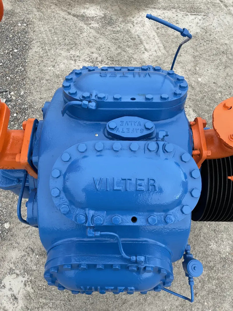 Vilter 448 8-Cylinder Bare Reciprocating Compressor (Belt Driven)