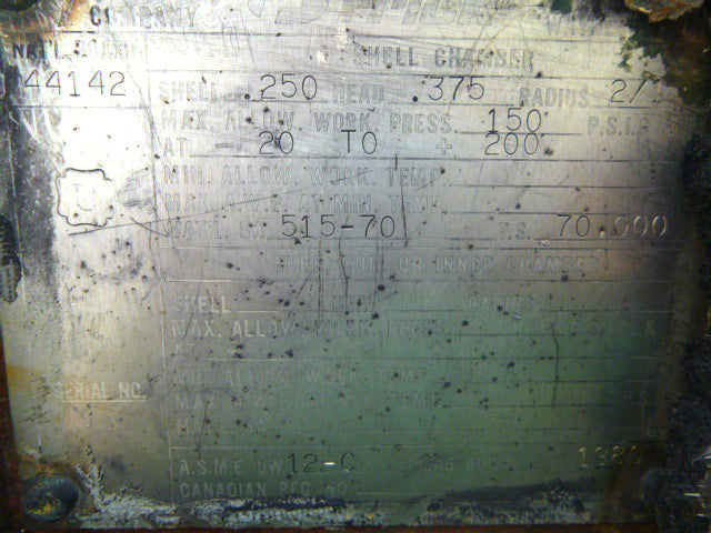 Frick Horizontal Ammonia Recirculator - 42 in. dia. x 13 ft. L Frick 