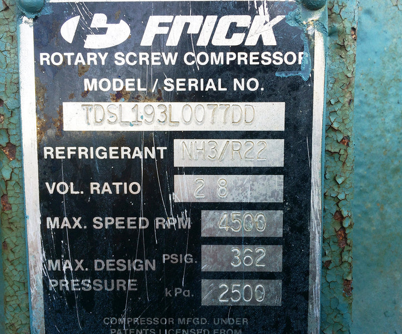 Frick RDB-67 Rotary Screw Compressor - 50 HP Frick 