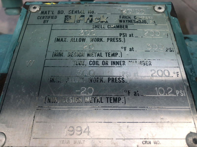 Frick RWB-II-222 Screw Compressor (less screw & micro) - 500HP Frick 