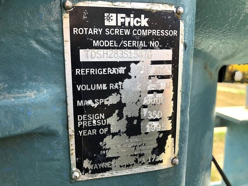 Frick RWB-II-316 Screw Compressor (*HD Micro) - 800HP Frick 
