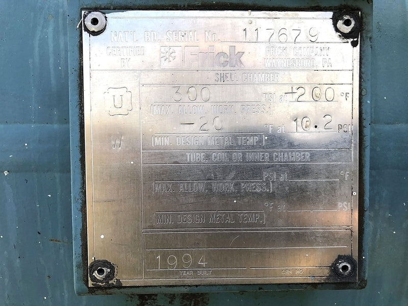 Frick RWB-II-316 Screw Compressor (*HD Micro) - 800HP Frick 