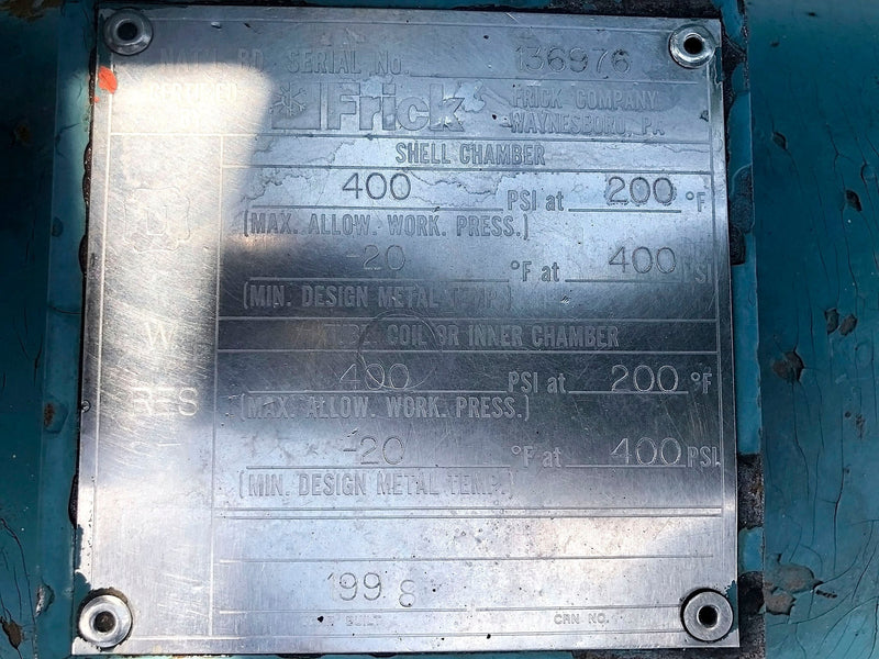 Frick RWB-II-399-H Screw Compressor (*HD Micro) - 1000HP Frick 