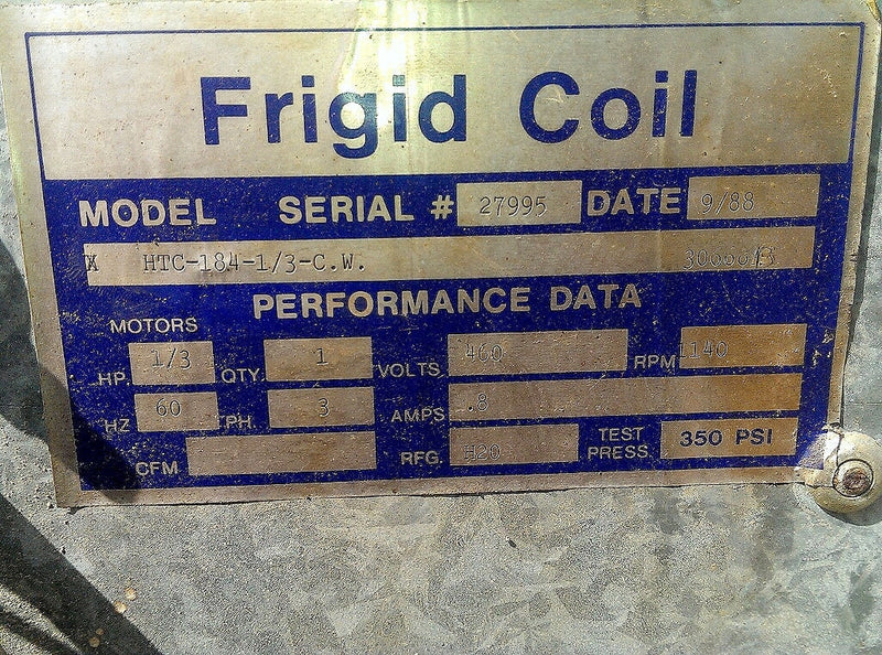 Frigid Coil Ammonia Evaporator Frigid Coil 
