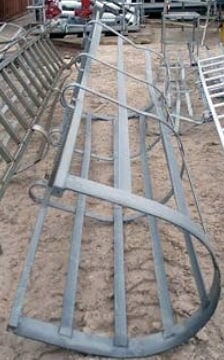 Galvanized Steel Ladder with Safety Cage Not Specified 