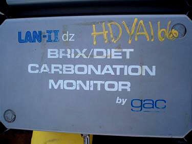 General Analysis Corporation Brix/Diet Carbonation Monitor General Analysis Corporation 