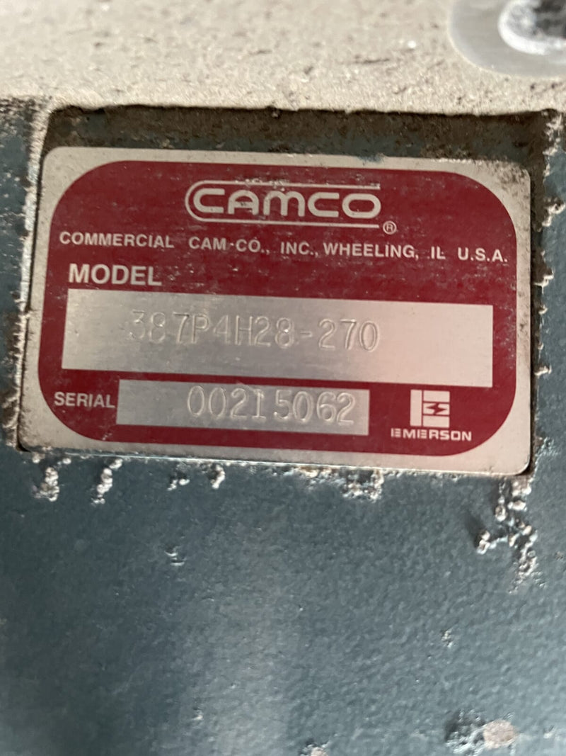 Camco 387P4H28-270 Parallel Rotary Index drive (2 HP, 1720 RPM, 230/460V)