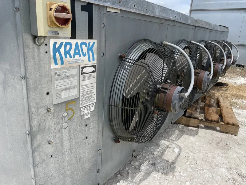 Krack DTX5S -1270-RBA-HGU-LH Bobina evaporadora de amoníaco - 16 TR, 5 ventiladores (temperatura baja/media)