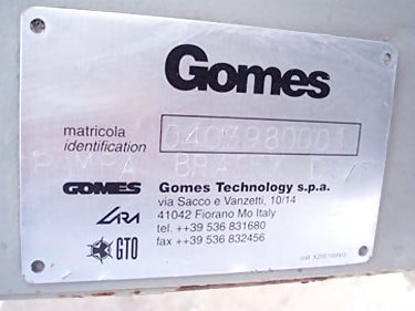 Gomes Technology High Pressure Pump Gomes Technology S.P.A. 