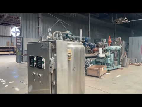 Stainless Steel Jacketed Tank Skid with Controls - 165 Gallon