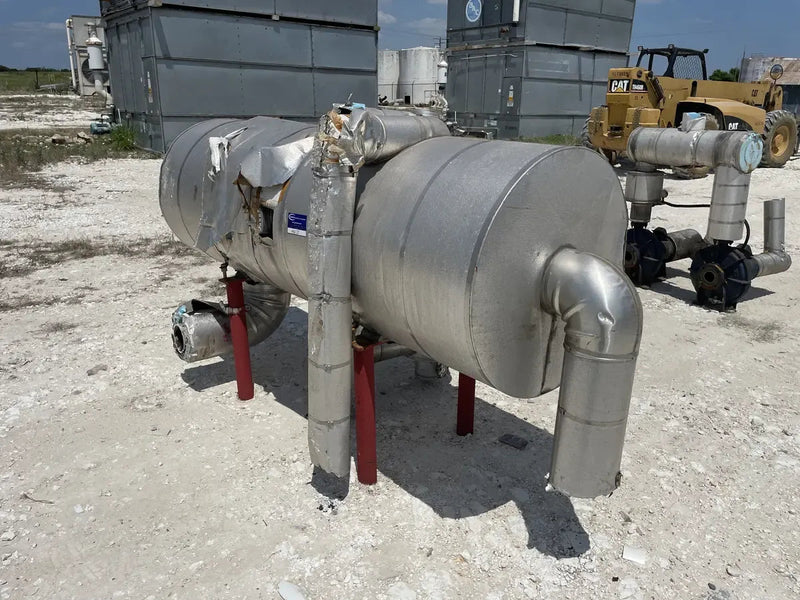 Tambor de compensación de amoníaco horizontal Turbo Ice (26 x 84 pulgadas, 232 galones)