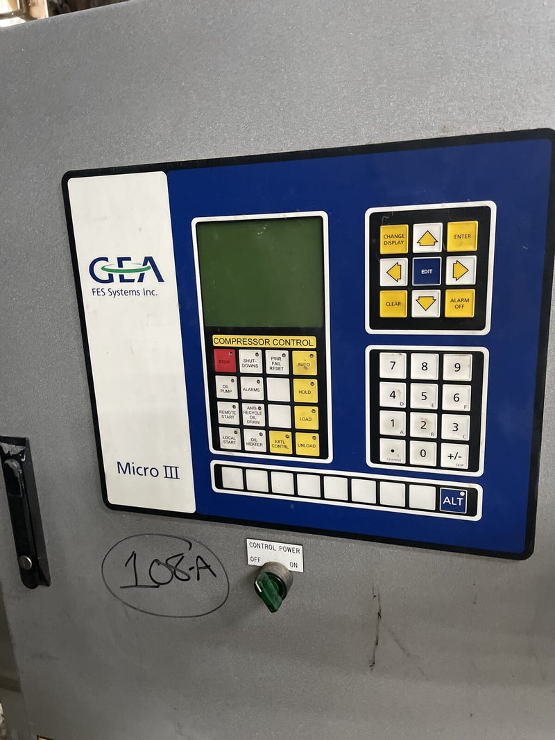 FES Rotary Screw Compressor Package (GEA N-5, 250 HP 460 V, GEA/FES Micro Control Panel)