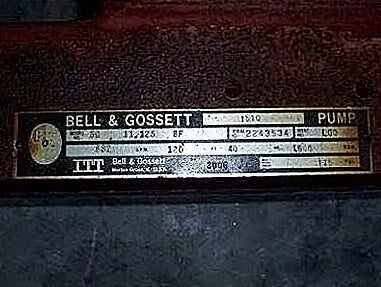 ITT Bell & Gossett 1540 Centrifugal Pump - 40 HP ITT Bell & Gossett 