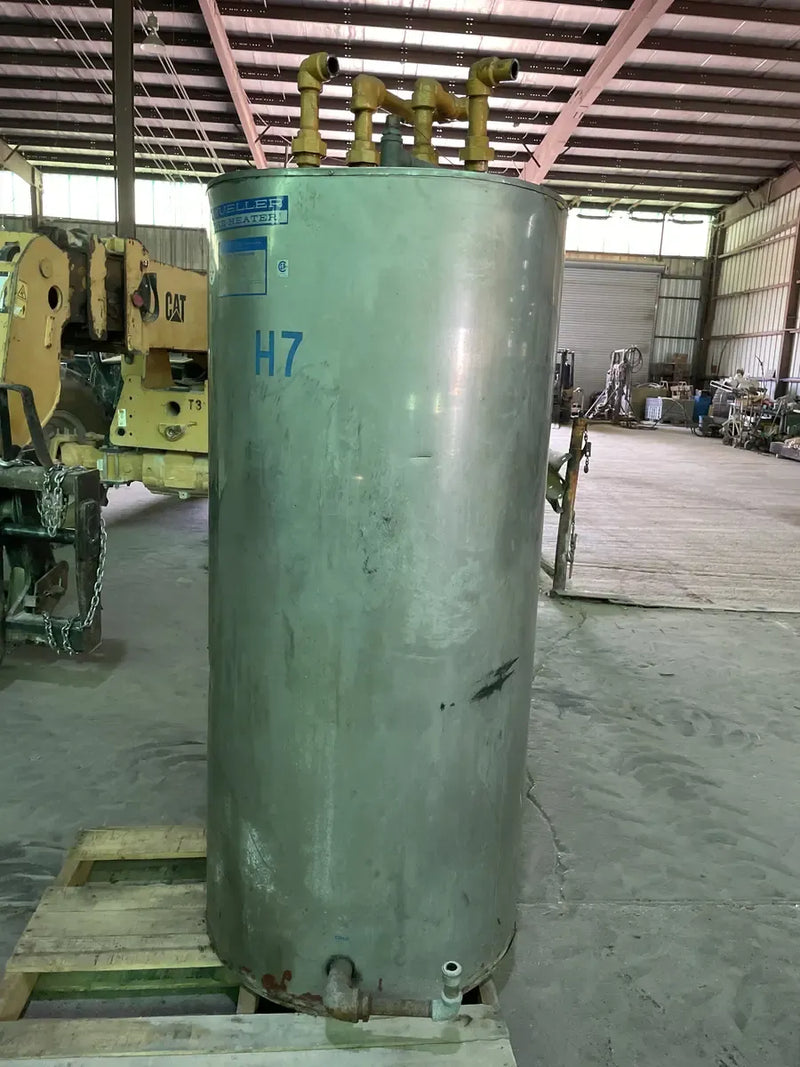 Calentador de agua horizontal Mueller Fre-Heater D-2VA-105 - 105 galones