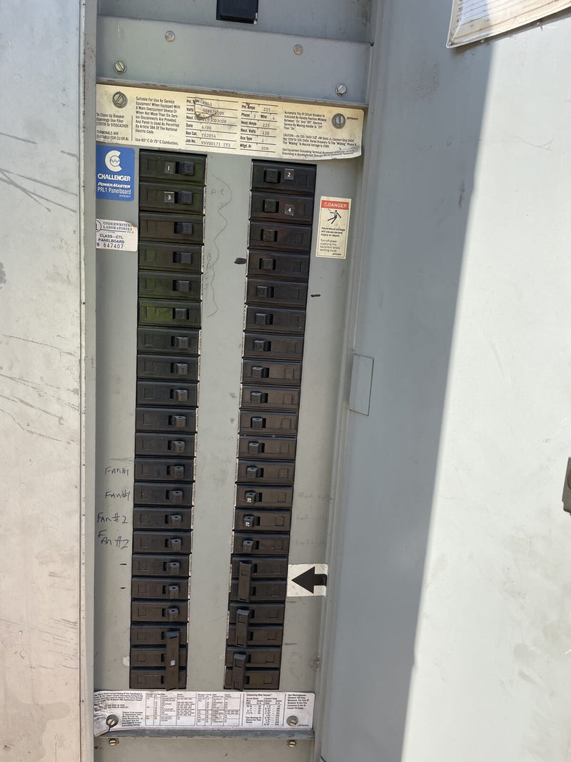 Panel de interruptor maestro Challenger PRL1 (208/120 voltios, 225 amperios, trifásico)