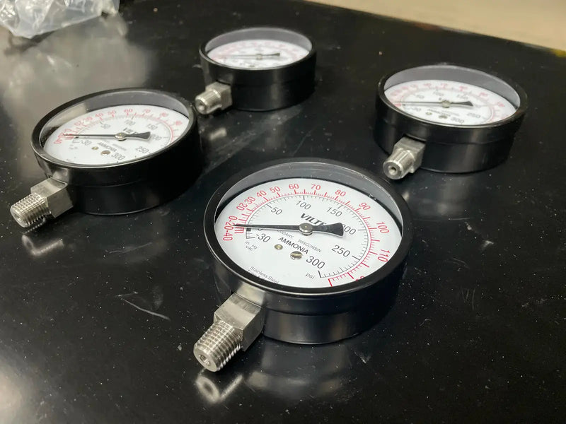 Manómetro de presión de amoníaco Vilter 1204E (1/4" NPT)
