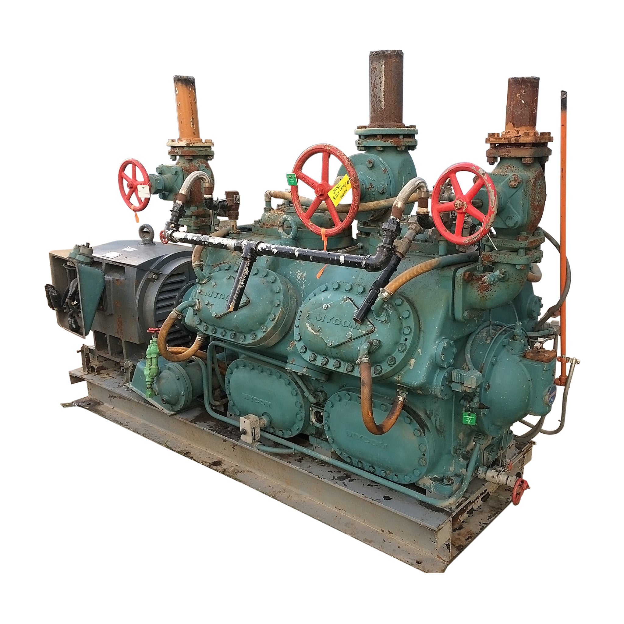 Mycom N12B 12-Cylinder Reciprocating Compressor Package (250 HP 460 V)