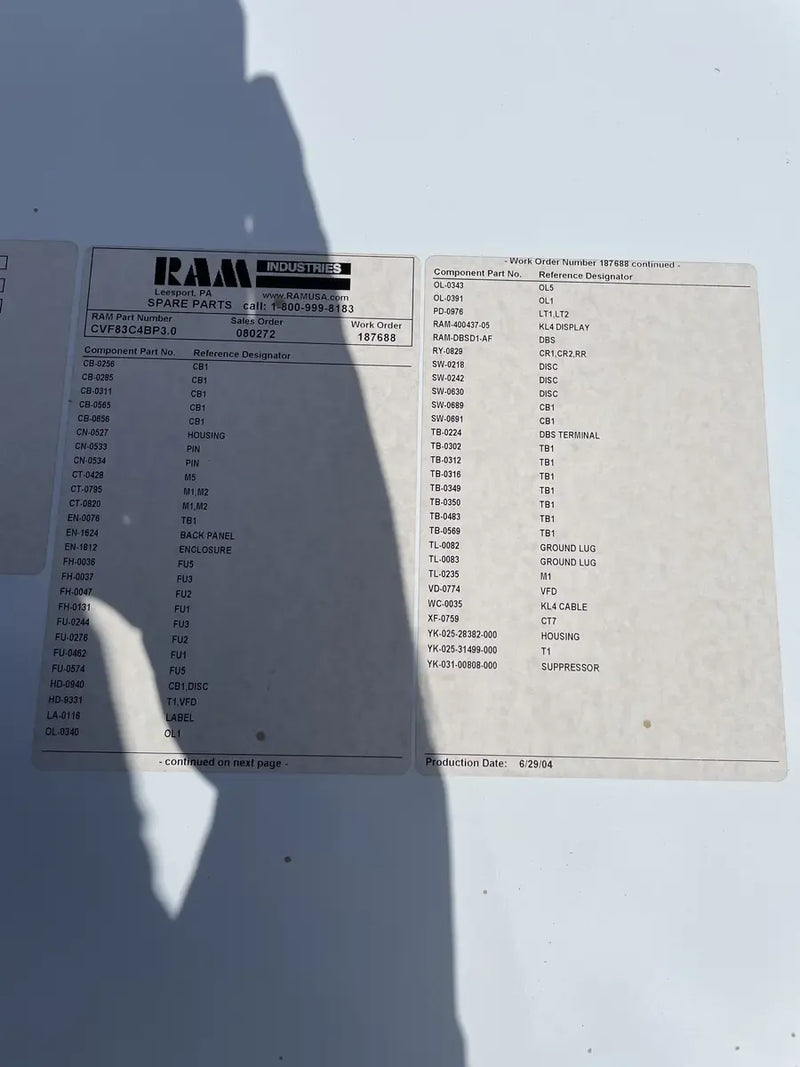 Ram Industries Screw Compressor Motor Starter (350 HP)