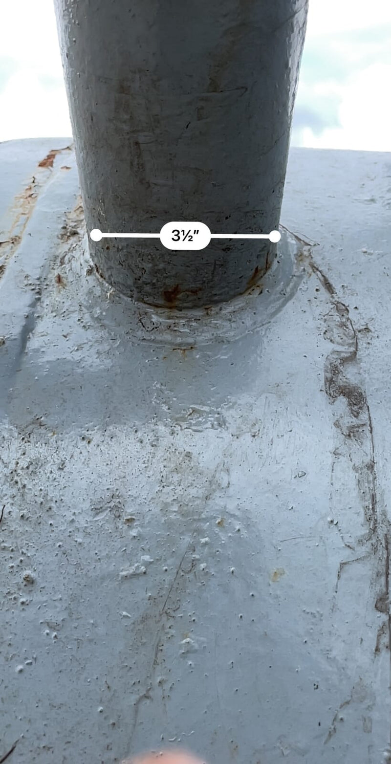 Settle Refrigeration Inc Receptor de amoníaco horizontal (36 pulgadas x 166 pulgadas, 730 galones)