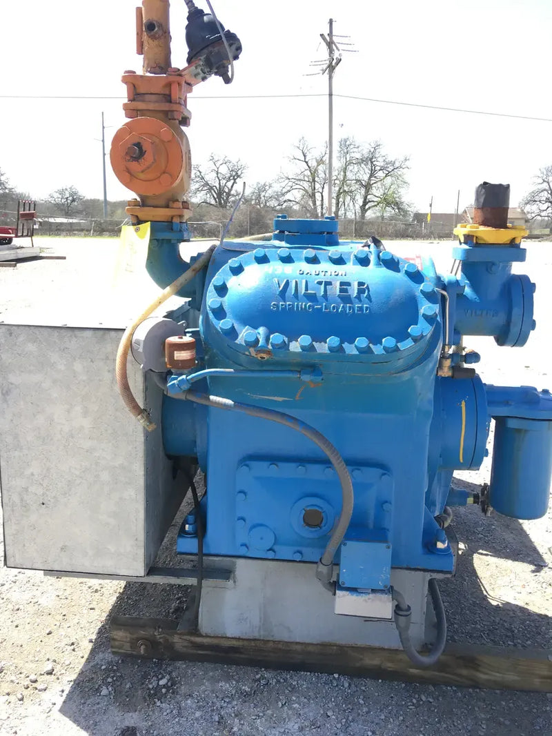 Vilter 444 4-Cylinder Reciprocating Compressor Package (50 HP 208-230/460 V, Belt Driven)