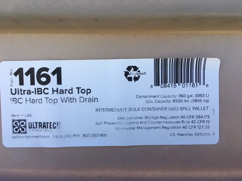 Used Ultra-IBC Hard Top Intermediate Bulk Container