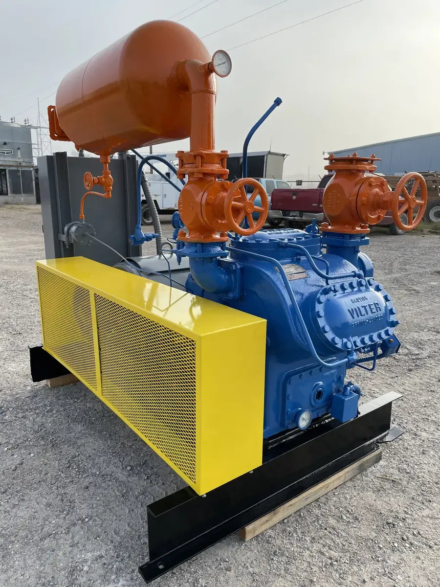 Vi Rod Compressor Vilter 456 6-Cylinder Reciprocating Compressor Package (125 HP 460 V,