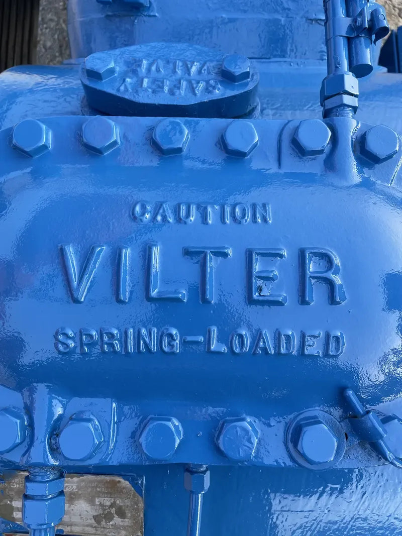 Vilter 456 6-Cylinder Reciprocating Compressor Package (125 HP 460 V, Belt Driven)