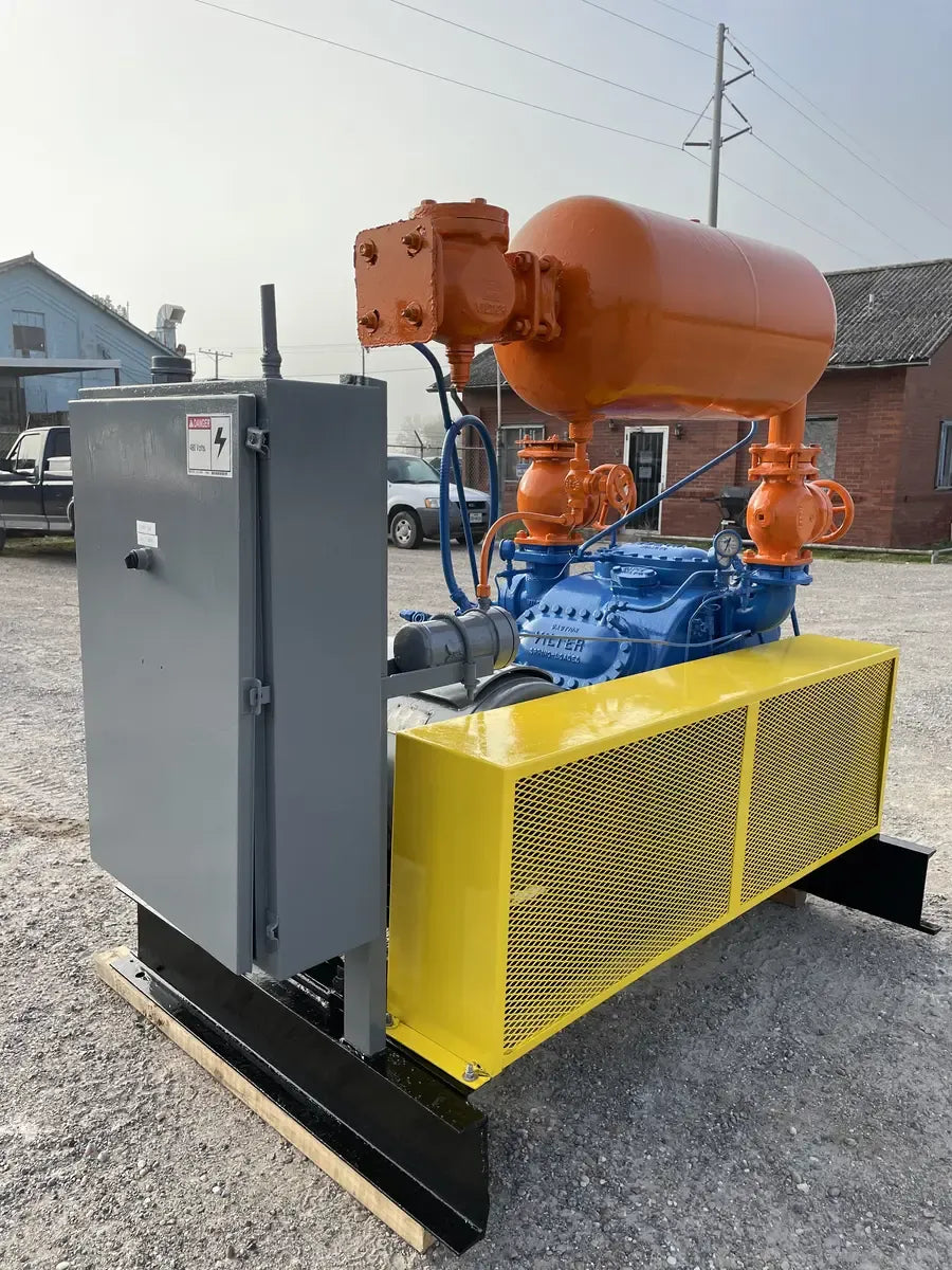 Vi Rod Compressor Vilter 456 6-Cylinder Reciprocating Compressor Package (125 HP 460 V,