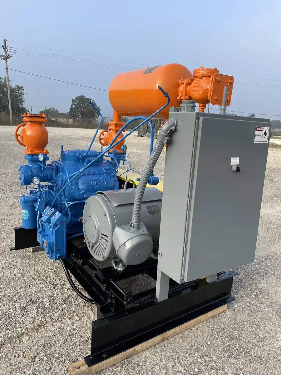 Vi Rod Compressor Vilter 456 6-Cylinder Reciprocating Compressor Package (125 HP 460 V,