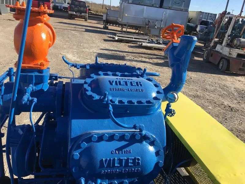 Vilter 458 8 Cylinder Reciprocating Compressor Package (1-150 HP 460 V, Belt Driven)