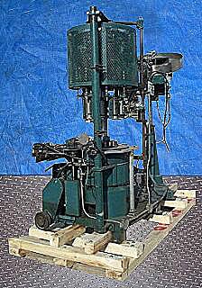 Pneumatic Scale Corporation 8-Head Capper with Rotating Cap Sorter Pneumatic Scale Corporation 