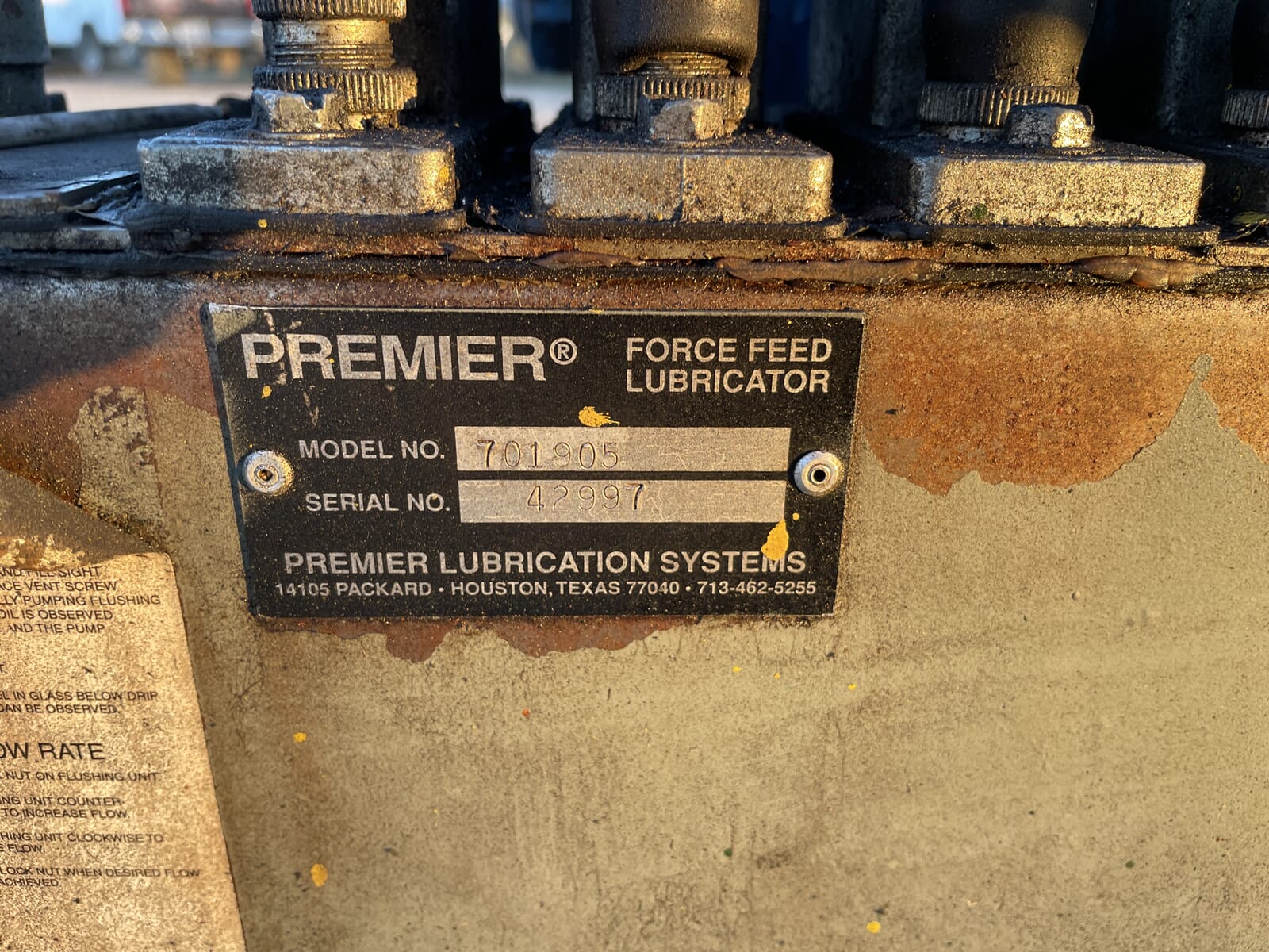 Fuller A-120 Rotary Vane Compressor - Parts Unit