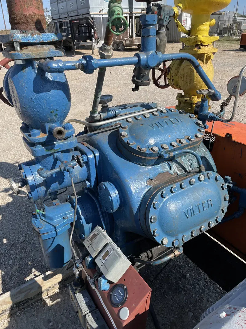 Vilter 448 8-Cylinder Reciprocating Compressor Package (100 HP 460 V,