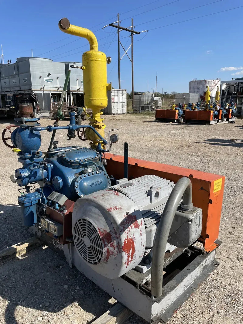 Vilter 448 8-Cylinder Reciprocating Compressor Package (100 HP 460 V,