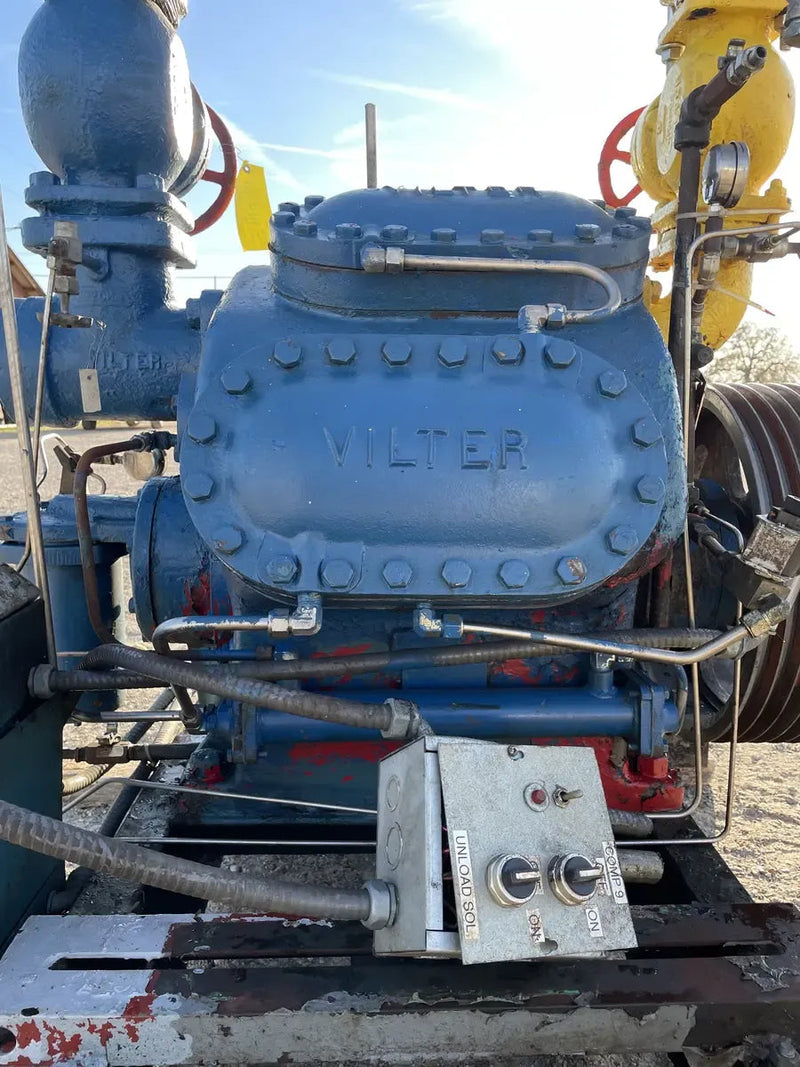 Vilter 438  8-Cylinder Reciprocating Compressor (Belt Driven)