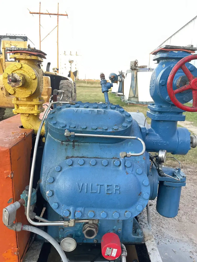 Vilter 448 8-Cylinder Reciprocating Compressor Package (Belt Driven)