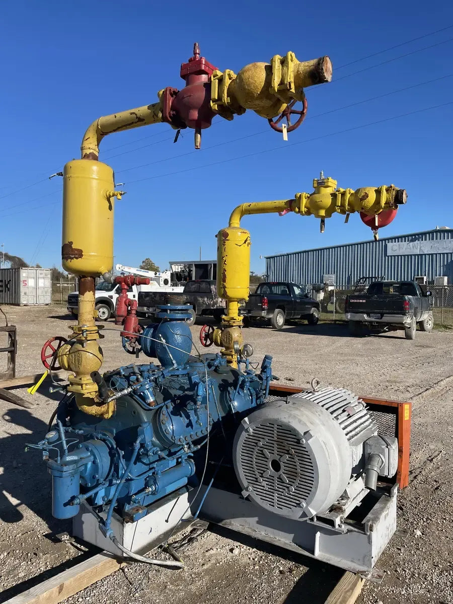 Vi Rod Compressor Vilter 4412 12-Cylinder Reciprocating Compressor Package (125 HP 460 V