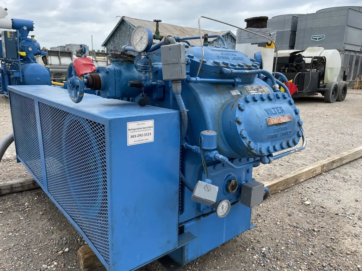 Vi Rod Compressor Vilter 458XL 8-Cylinder Reciprocating Compressor Package (150 HP 460 V