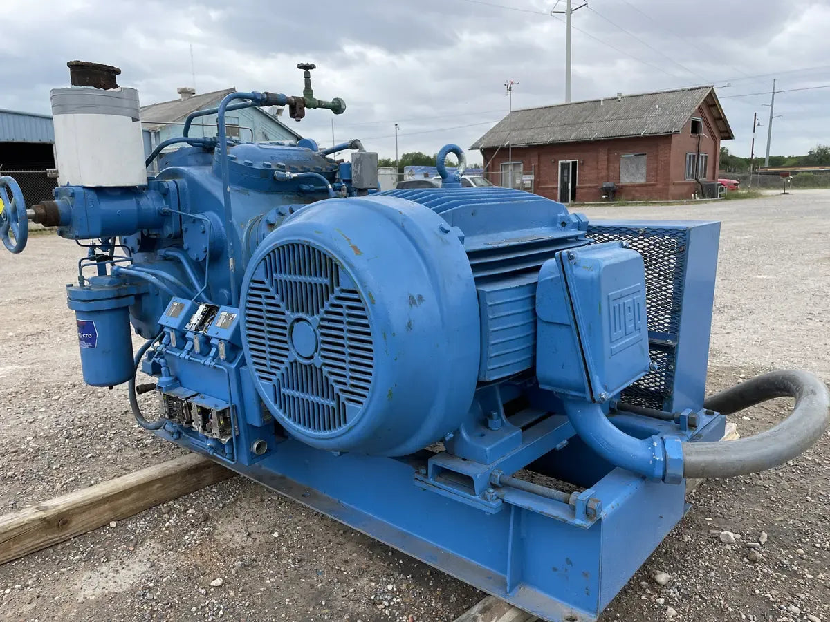 Vi Rod Compressor Vilter 458XL 8-Cylinder Reciprocating Compressor Package (150 HP 460 V