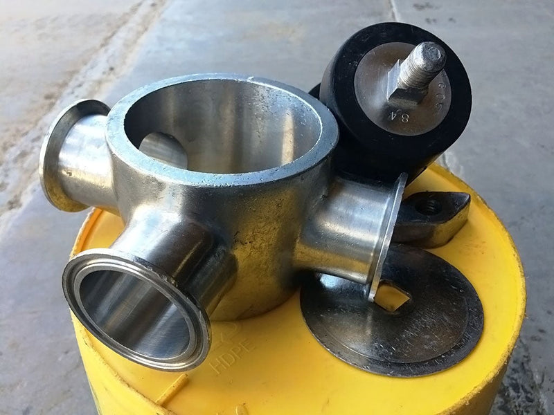 Sanitary 3-Way Plug Valves - 2 in. Not Specified 
