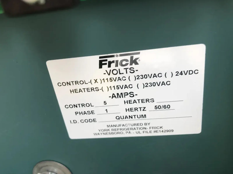 Frick Rotary Screw Compressor Package (MISSING SCREW, 250 HP 460 V, Frick Micro Control Panel)