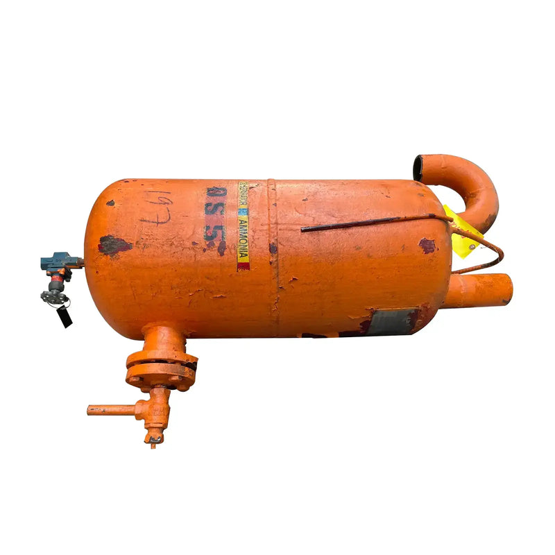Tanque vertical de aceite de amoníaco Vilter (15 pulgadas x 35 pulgadas, 35 galones)