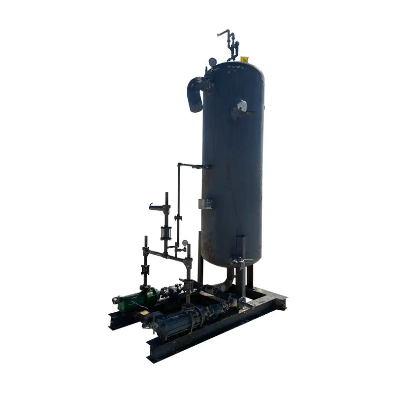 Industrial Service & Fabricators  Vertical Ammonia Recirculator (34in X 139in. 540 Gallons. 2 Pumps.)