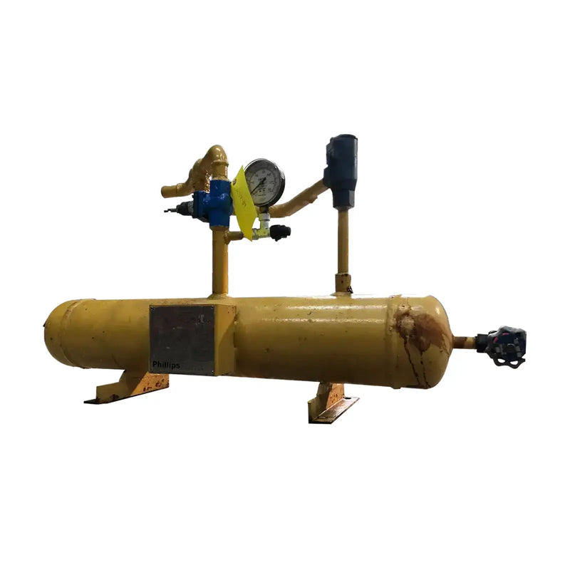 Separador de aceite horizontal HA Phillips &amp; Co (6 pulgadas x 35 pulgadas, 5 galones)